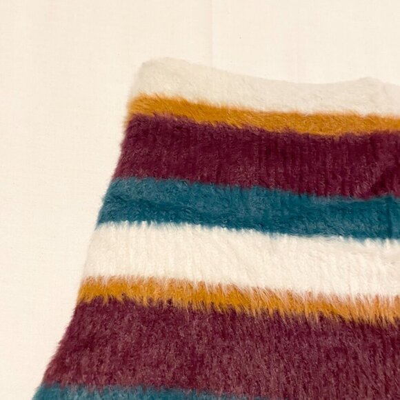 Free People Fig Jam Combo Ciara Fuzzy Mini Skirt Size Small - Picture 4 of 16